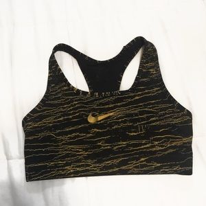 Gold Nike Sports Bra